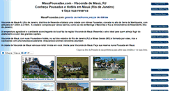 Desktop Screenshot of mauapousadas.com